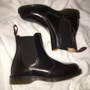 Dr. Martens Flora Cherry Red Chelsea Boots